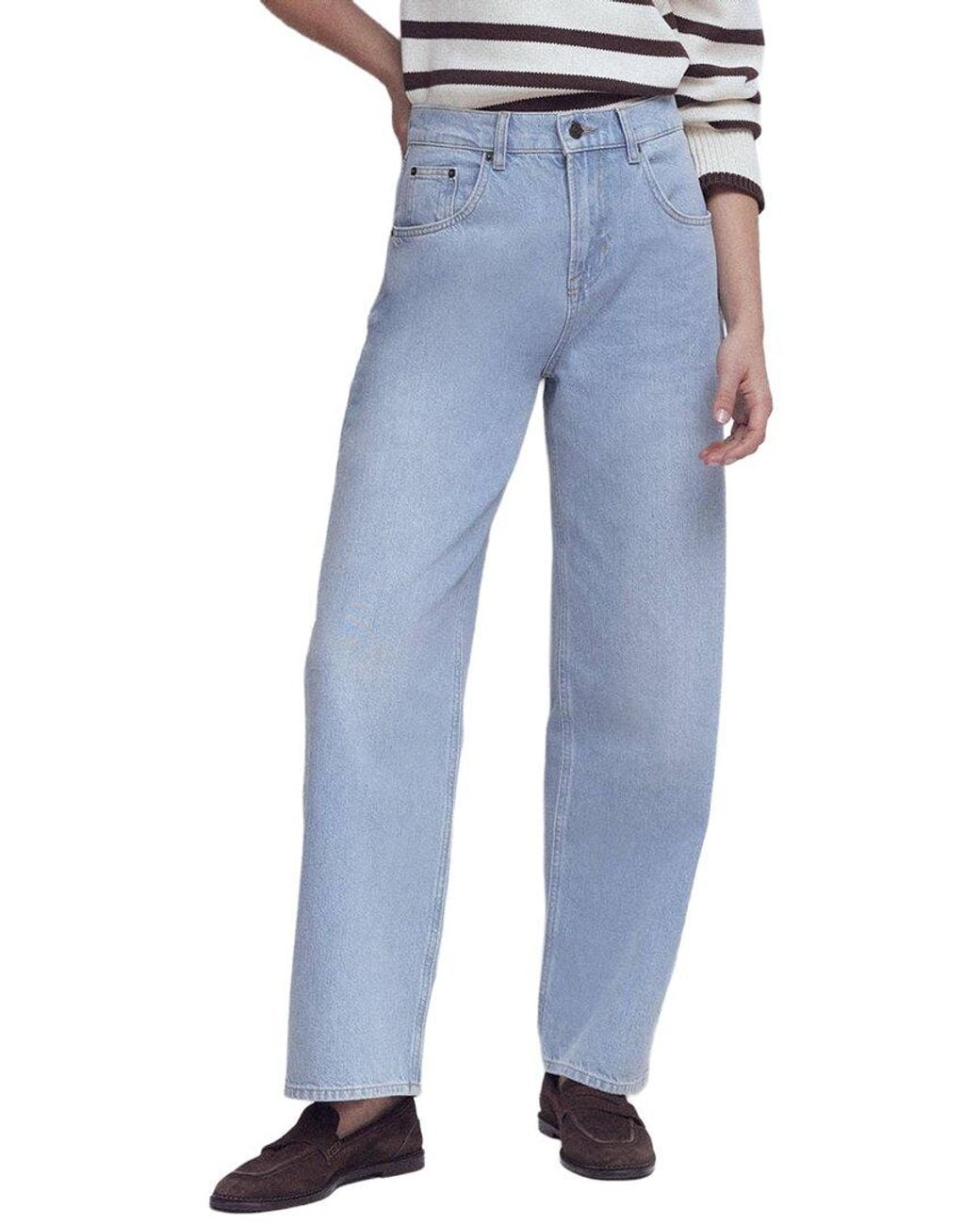 Boden Blue Mid Rise Relaxed Leg Jean