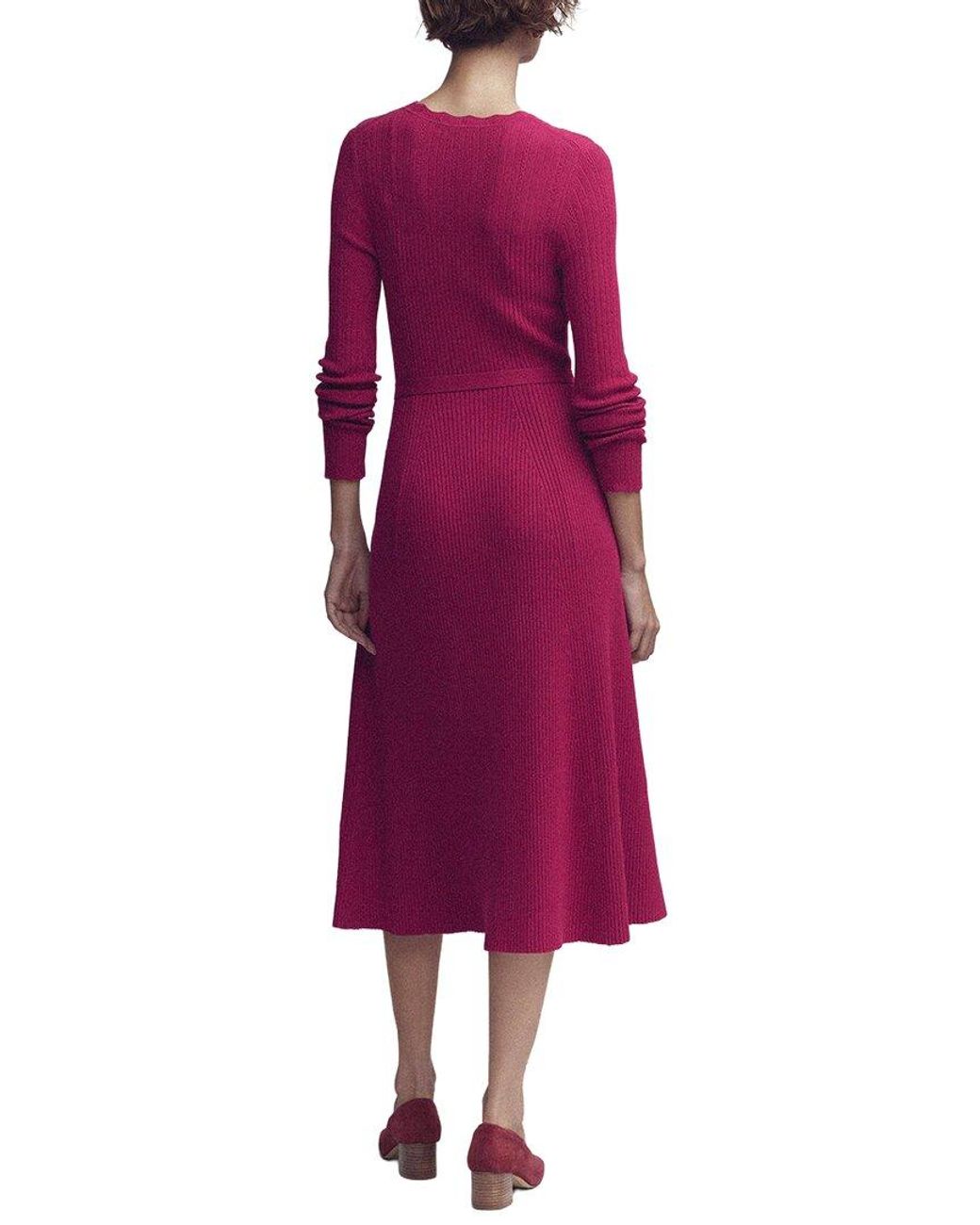 Boden Purple Isobel Knitted Midi Dress