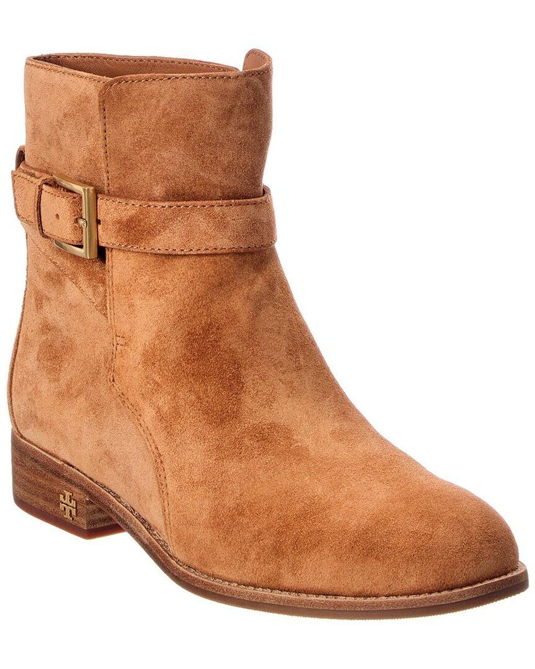 Tory Burch Brown Brooke Suede Bootie