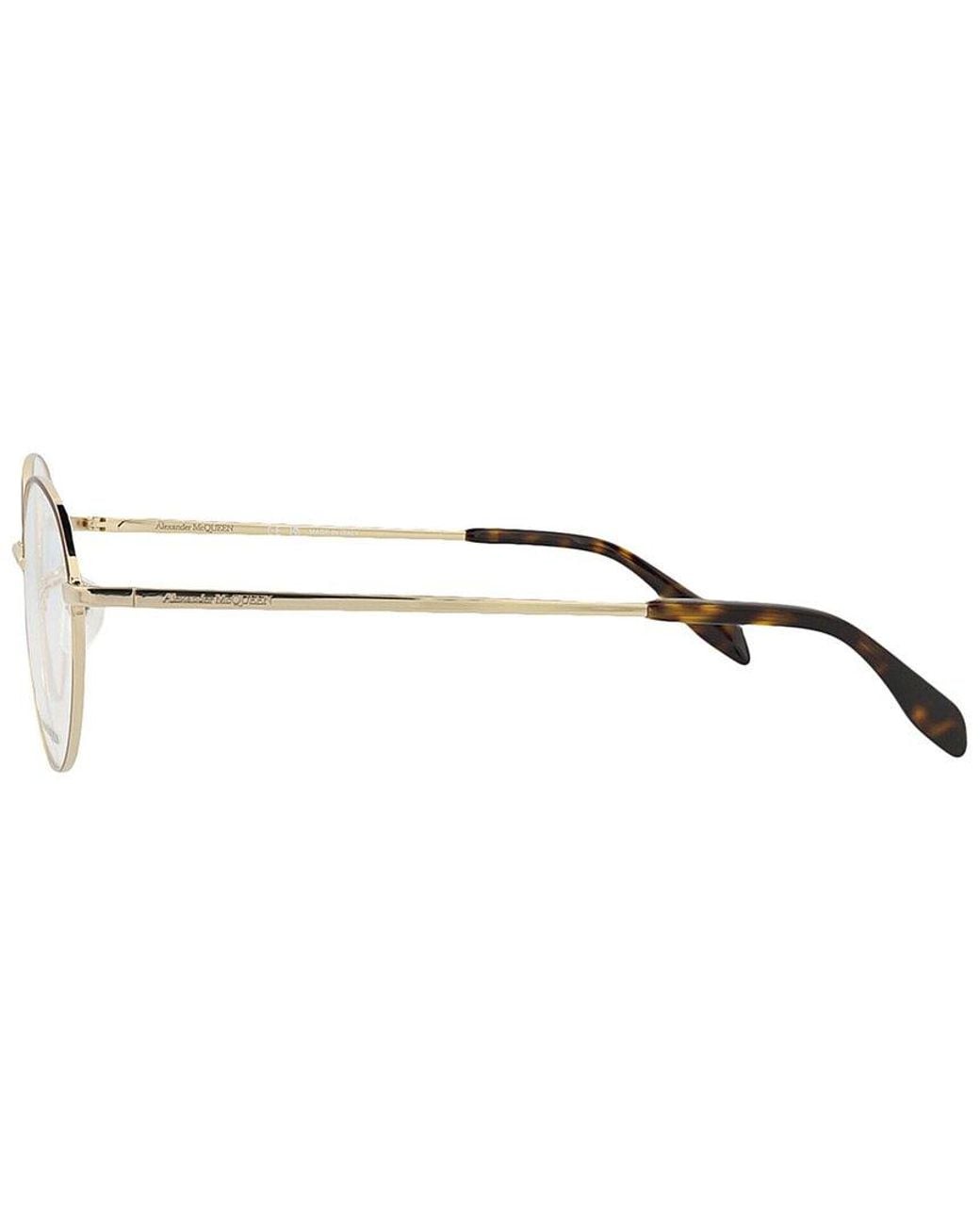 McQueen Metallic Am0369O 51Mm Optical Frames for men