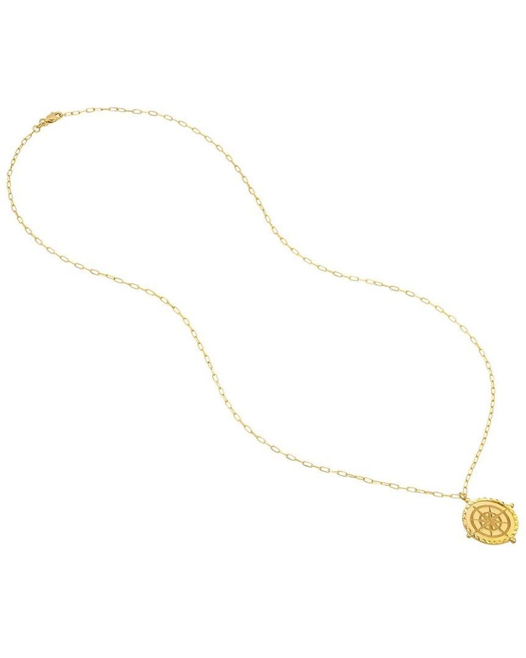 HAWLEY ST Metallic 14K Nautical Necklace
