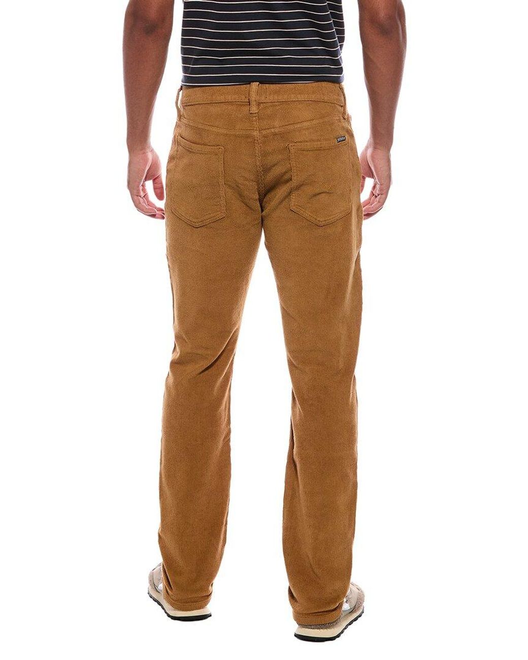 Hudson Brown Blake Slim Straight Corduroy Jean for men
