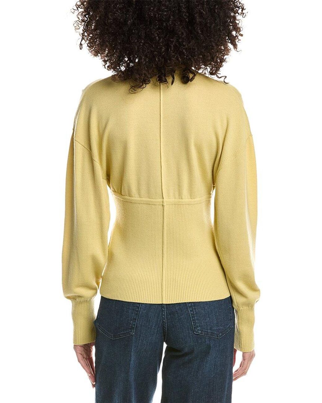 3.1 Phillip Lim Multicolor Ruffle Seamed Wool-Blend Cardigan