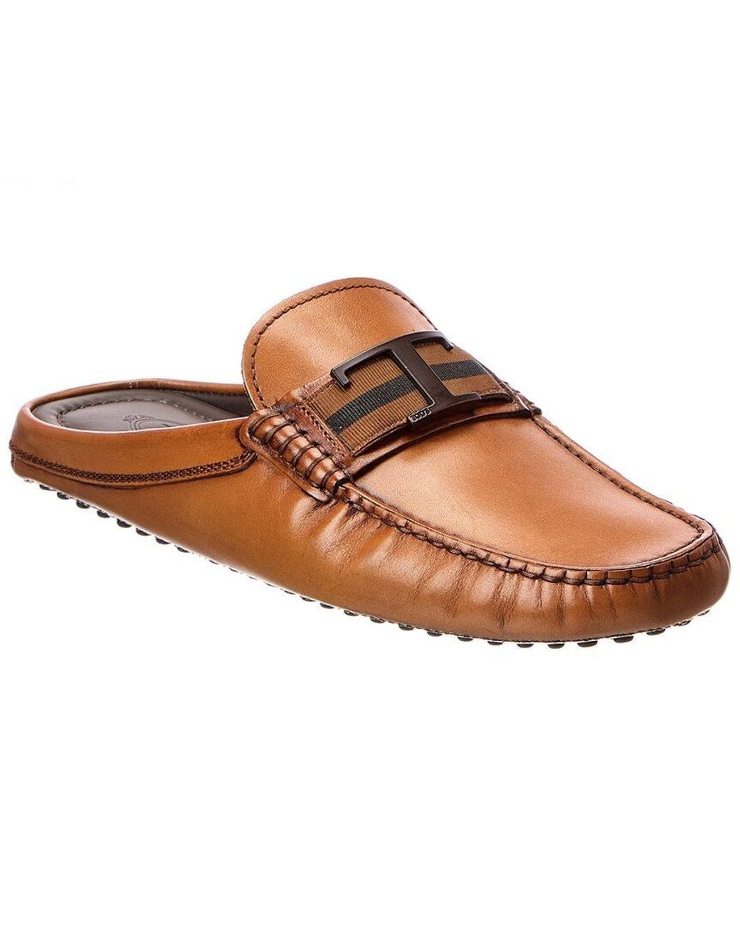 Tod's Brown Leather Mule for men