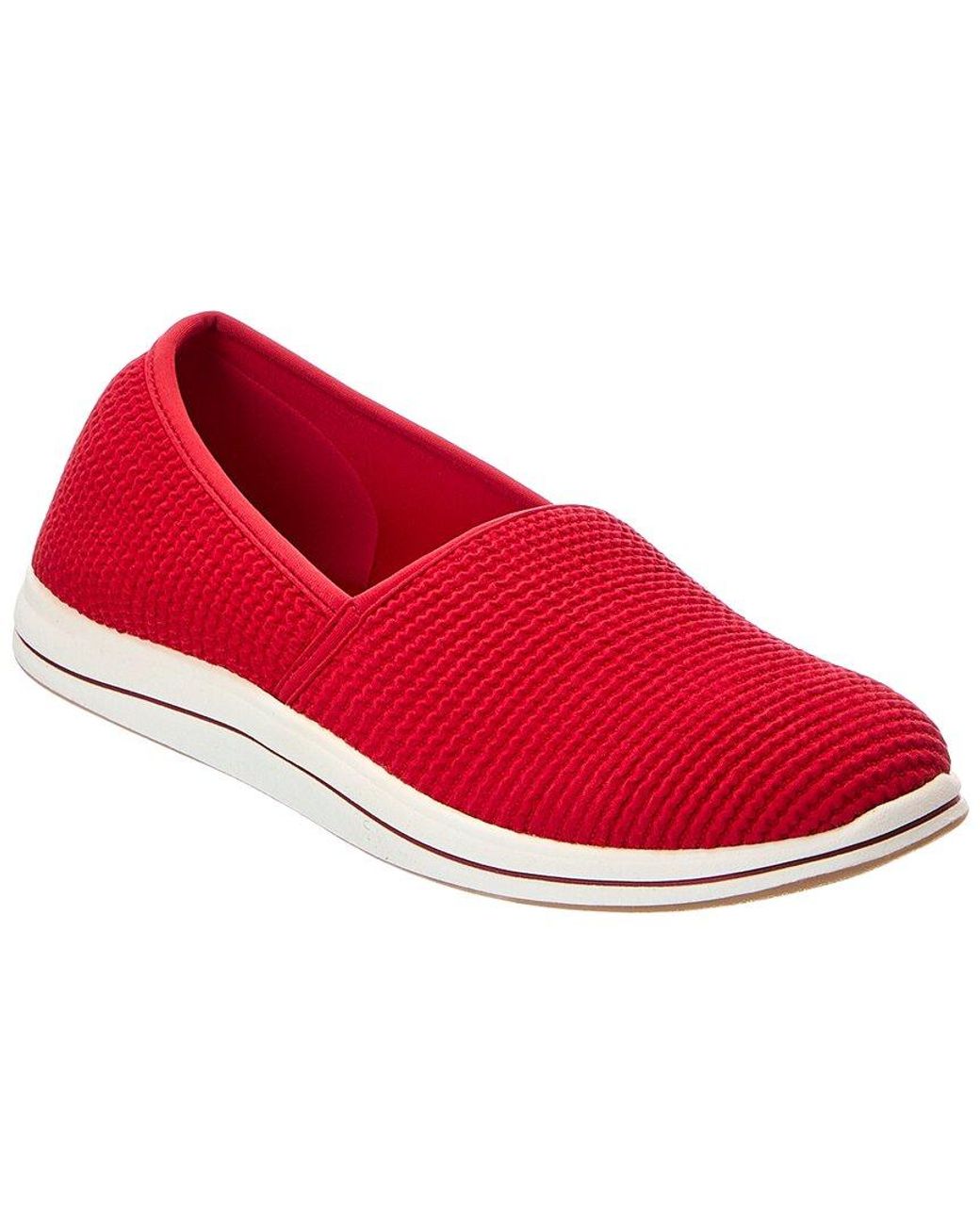 Clarks Red Breeze Stretch Loafer