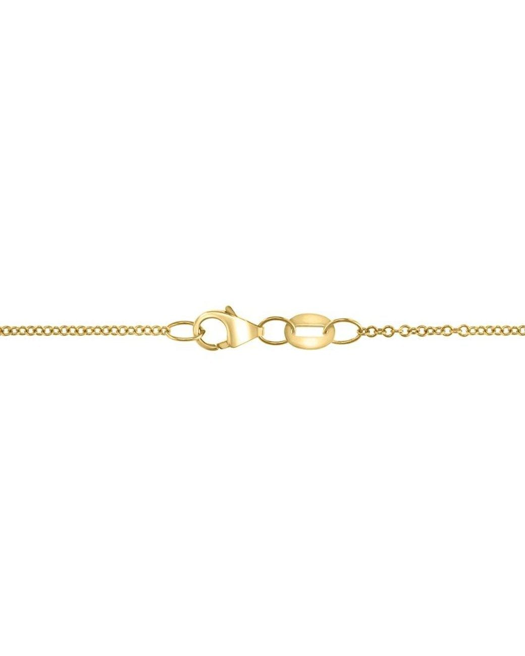 Effy Fine Jewelry Metallic 14K 0.10 Ct. Tw. Diamond Necklace