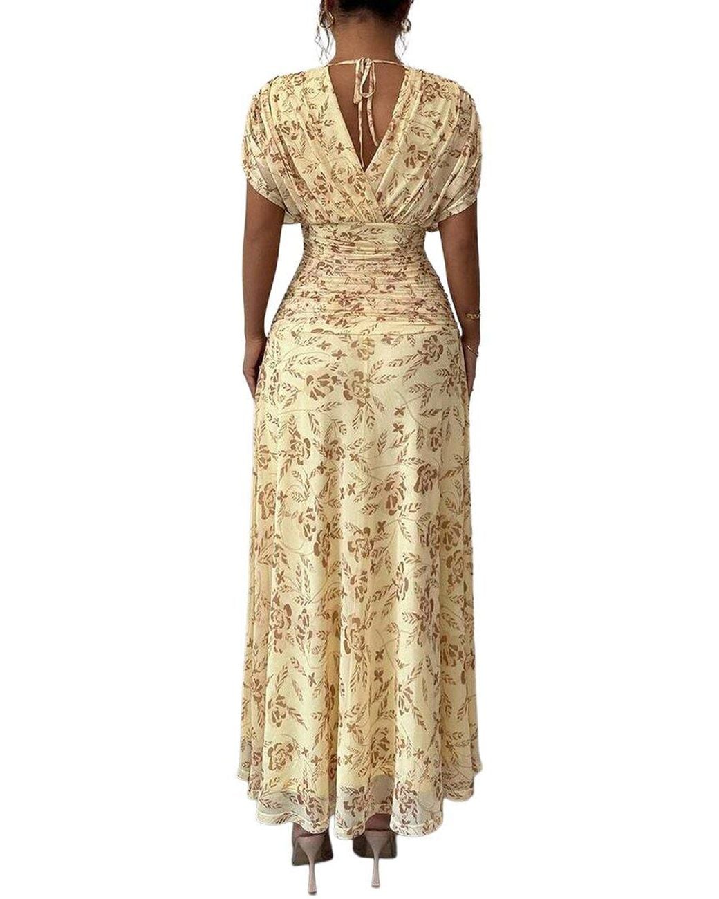 XIRELLI Metallic Print Maxi Dress