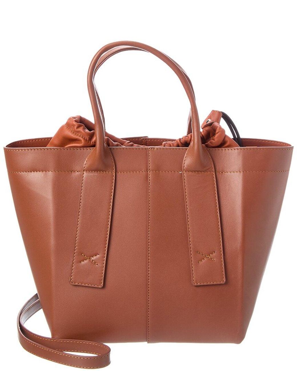 Agl Attilio Giusti Leombruni Brown Trecy Leather Tote