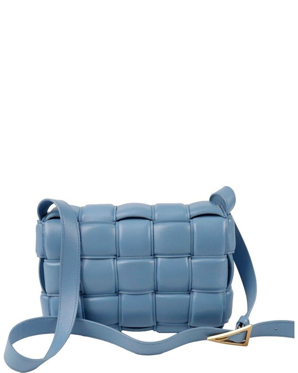 Bottega Veneta Blue Padded Cassette Shoulder Crossbody Bag (Authentic Pre-Loved)