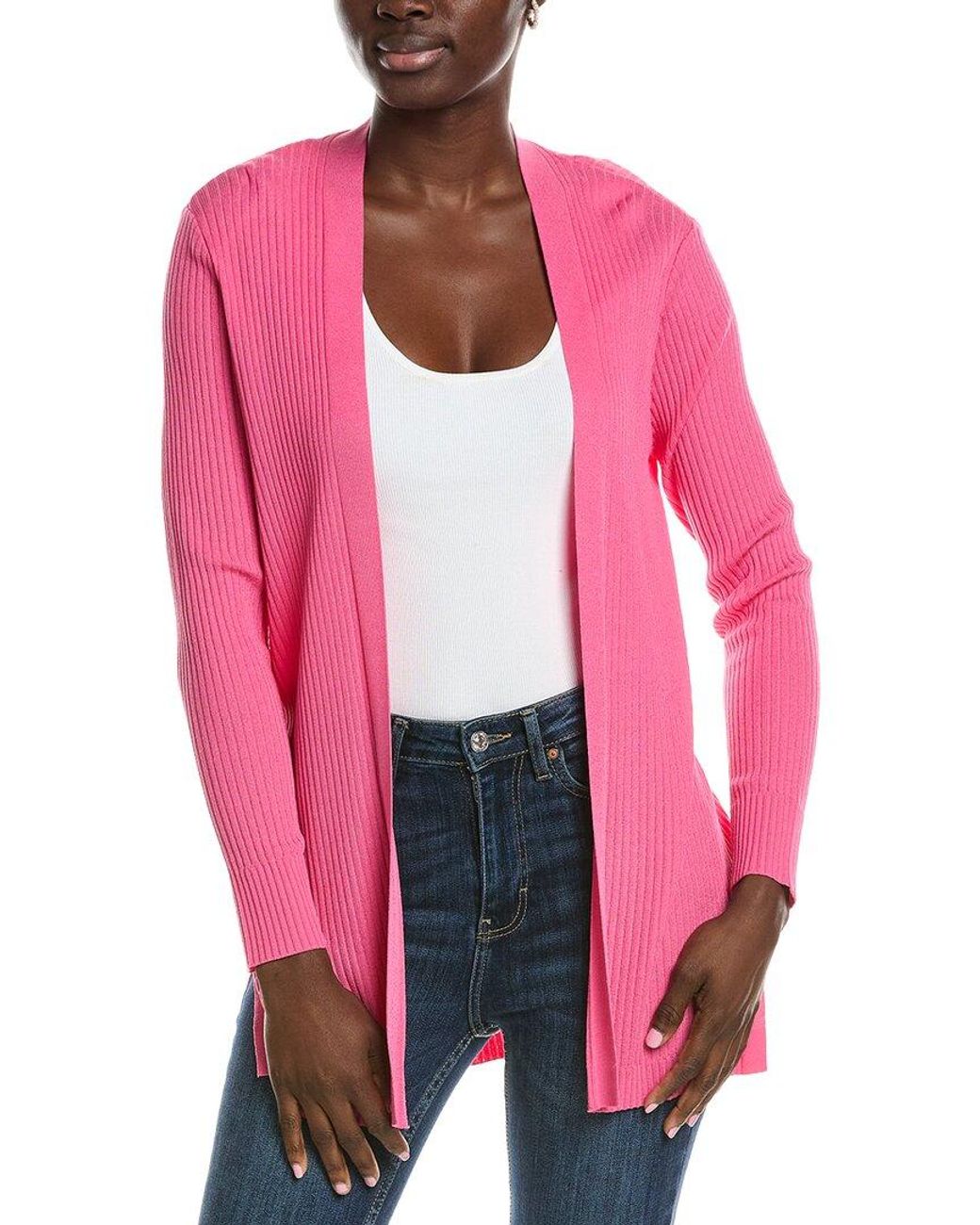 Jones New York Pink Sutton Cardigan