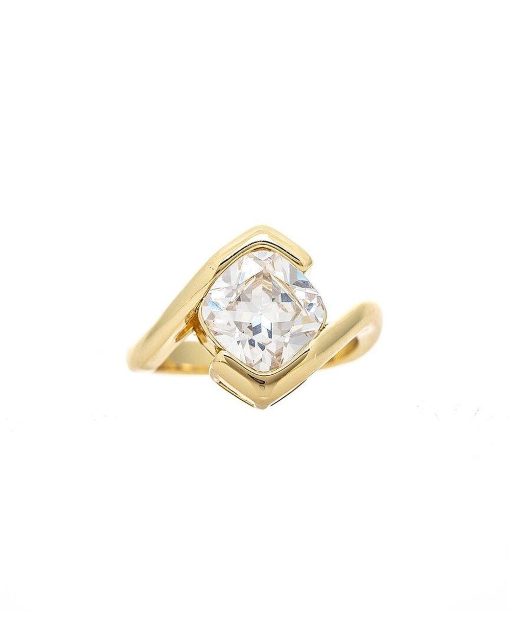 Rivka Friedman Metallic 18K Plated Cz Stackable Ring