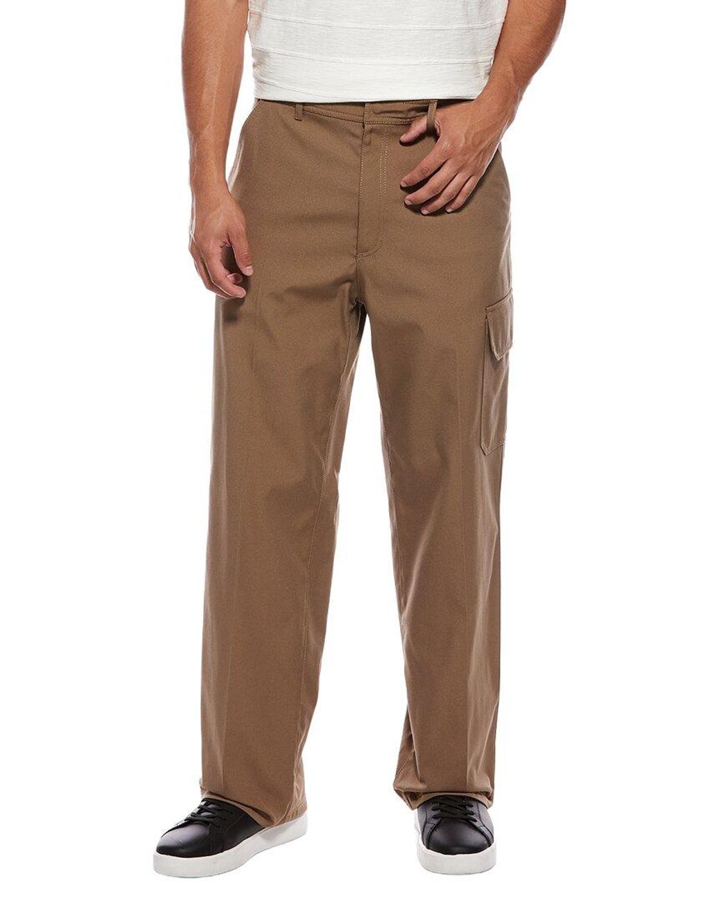 Valentino Brown Embroidered Uniform Trouser for men