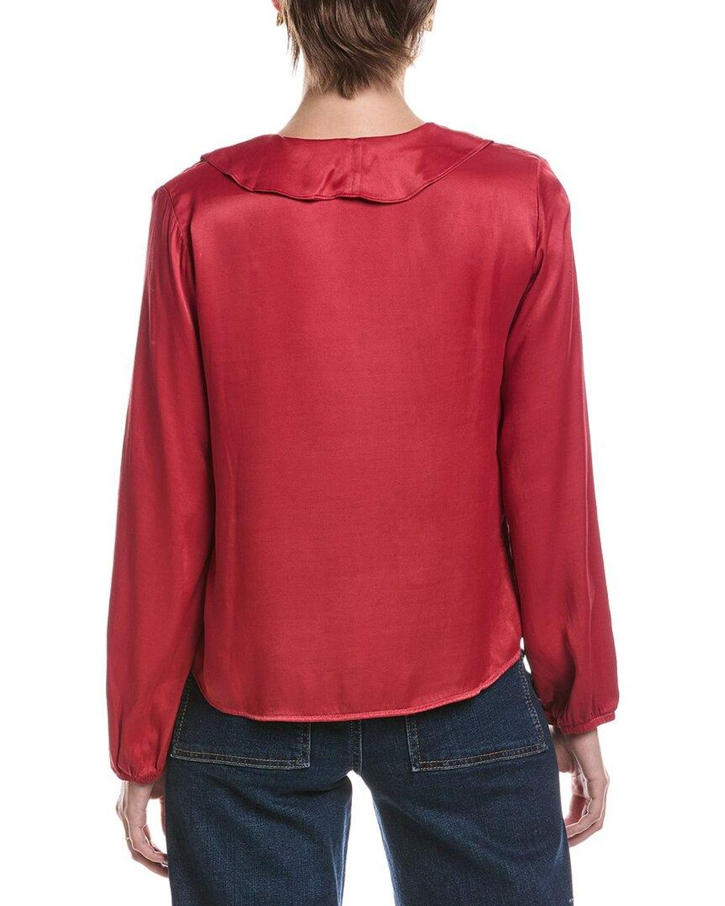 Bella Dahl Red Button Down Blouse