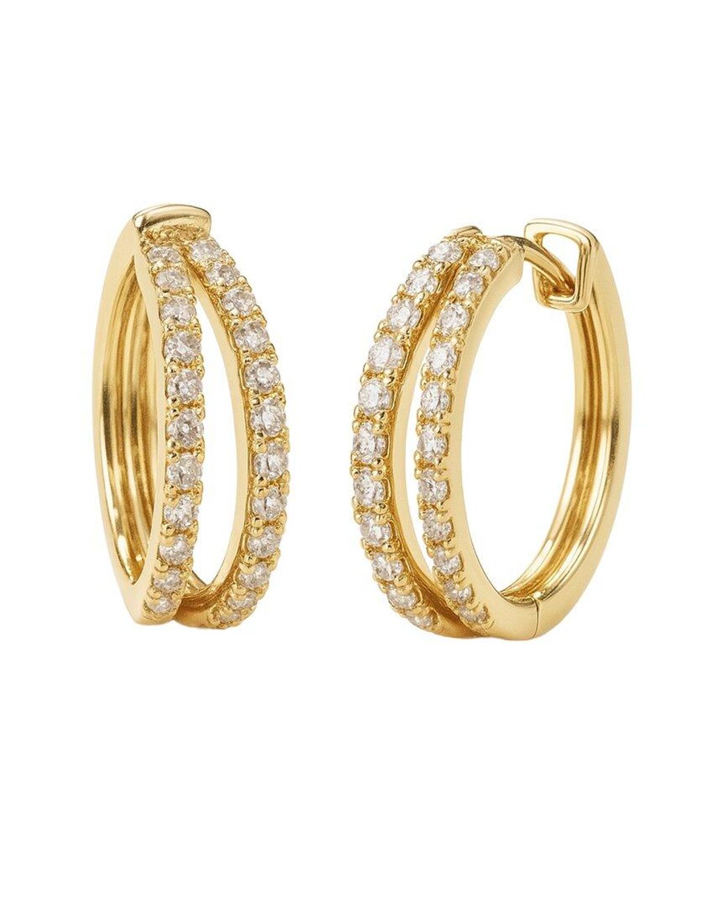 Jewels by Viomo Metallic 14K 0.64 Ct. Tw. Diamond Earrings