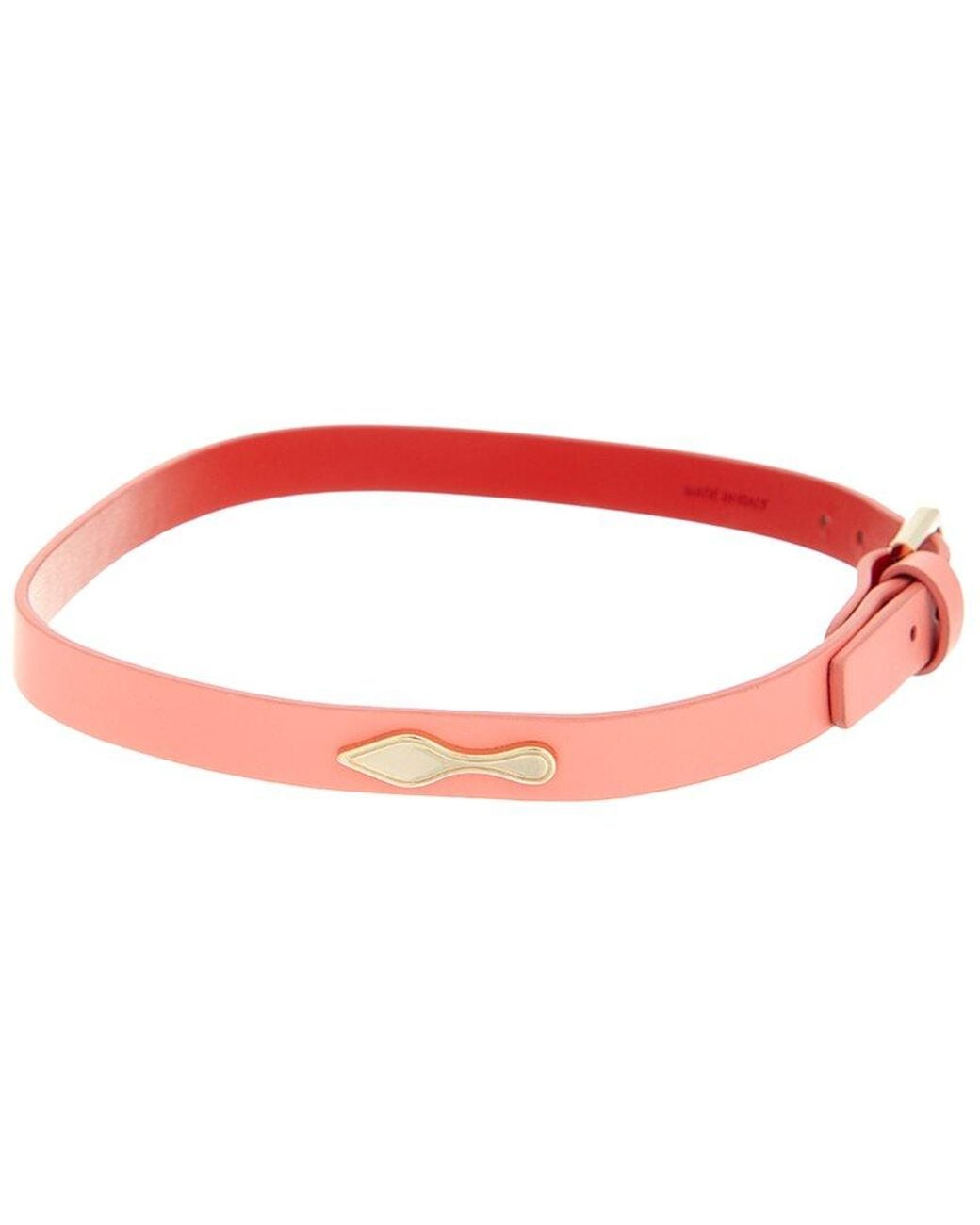 Christian Louboutin Red Bettina Leather Bracelet