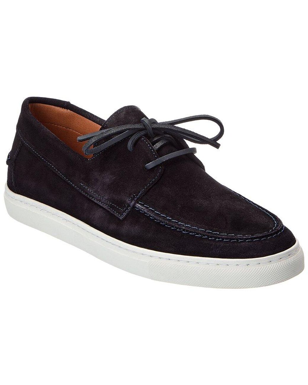 Bruno Magli Blue Novoli Suede Sneaker for men