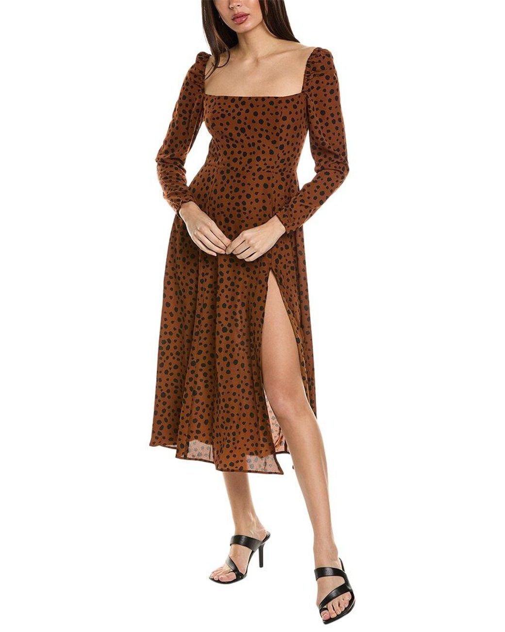Seraphin Brown Lenon Dress