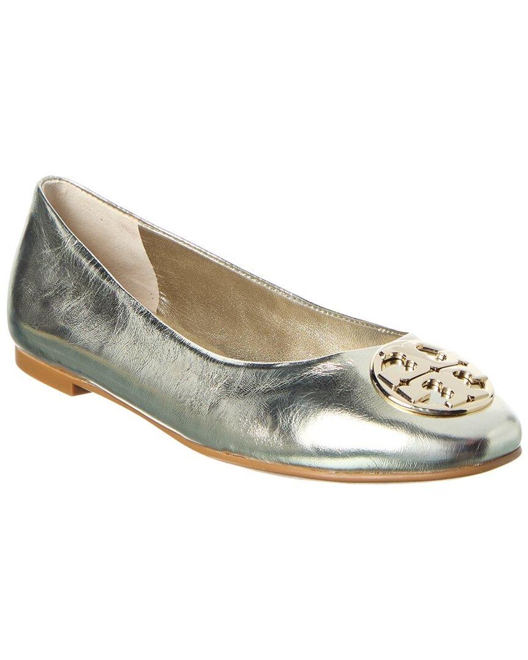 Tory Burch Chelsea Leather Ballet Flat in White | Lyst