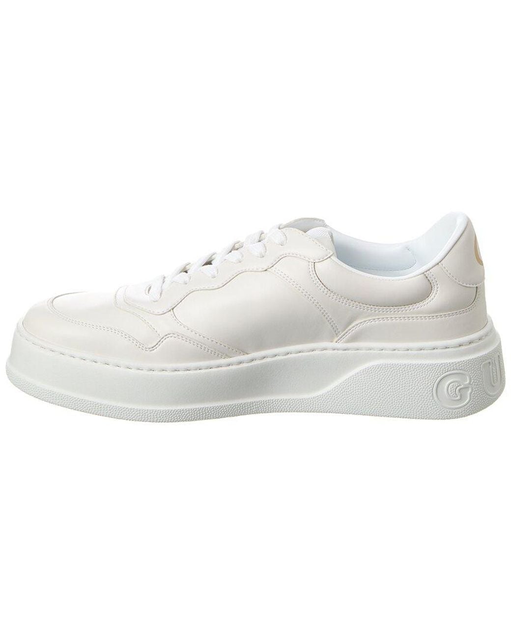 Gucci White Sneakers With Logo