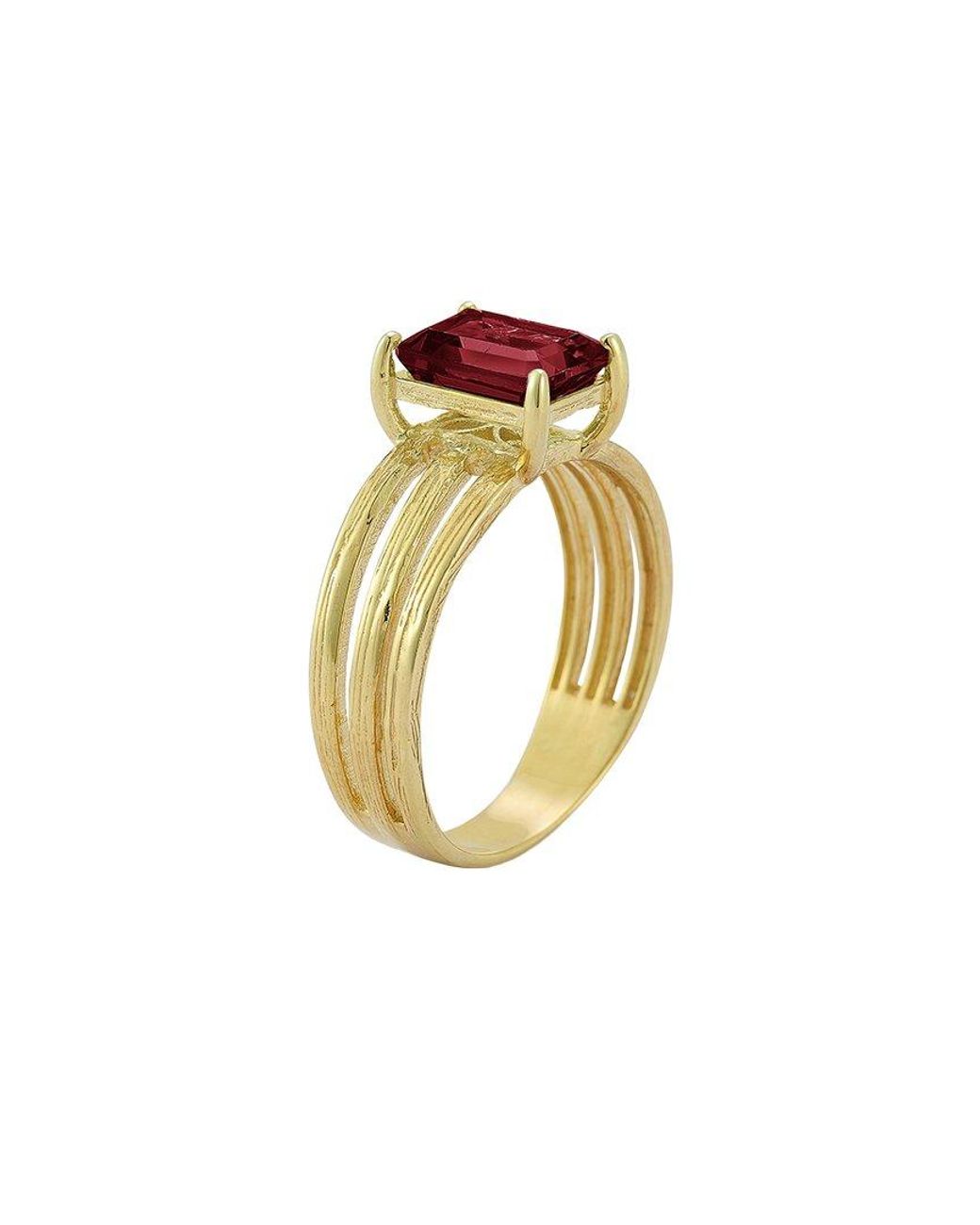 Reiss White 14K 2.50 Ct. Tw. Garnet Cocktail Ring