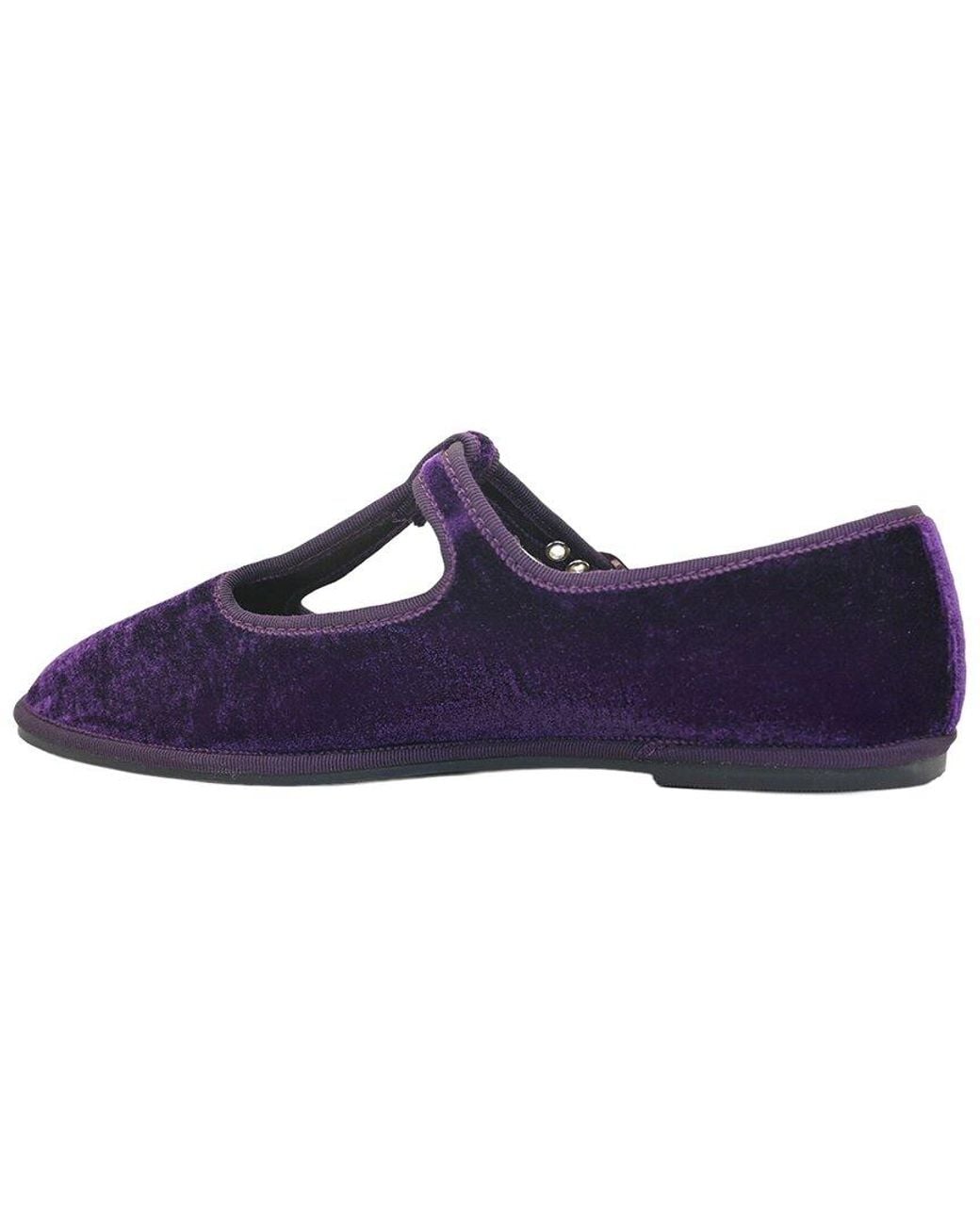 Kenneth Cole Blue Verona Velvet Flat