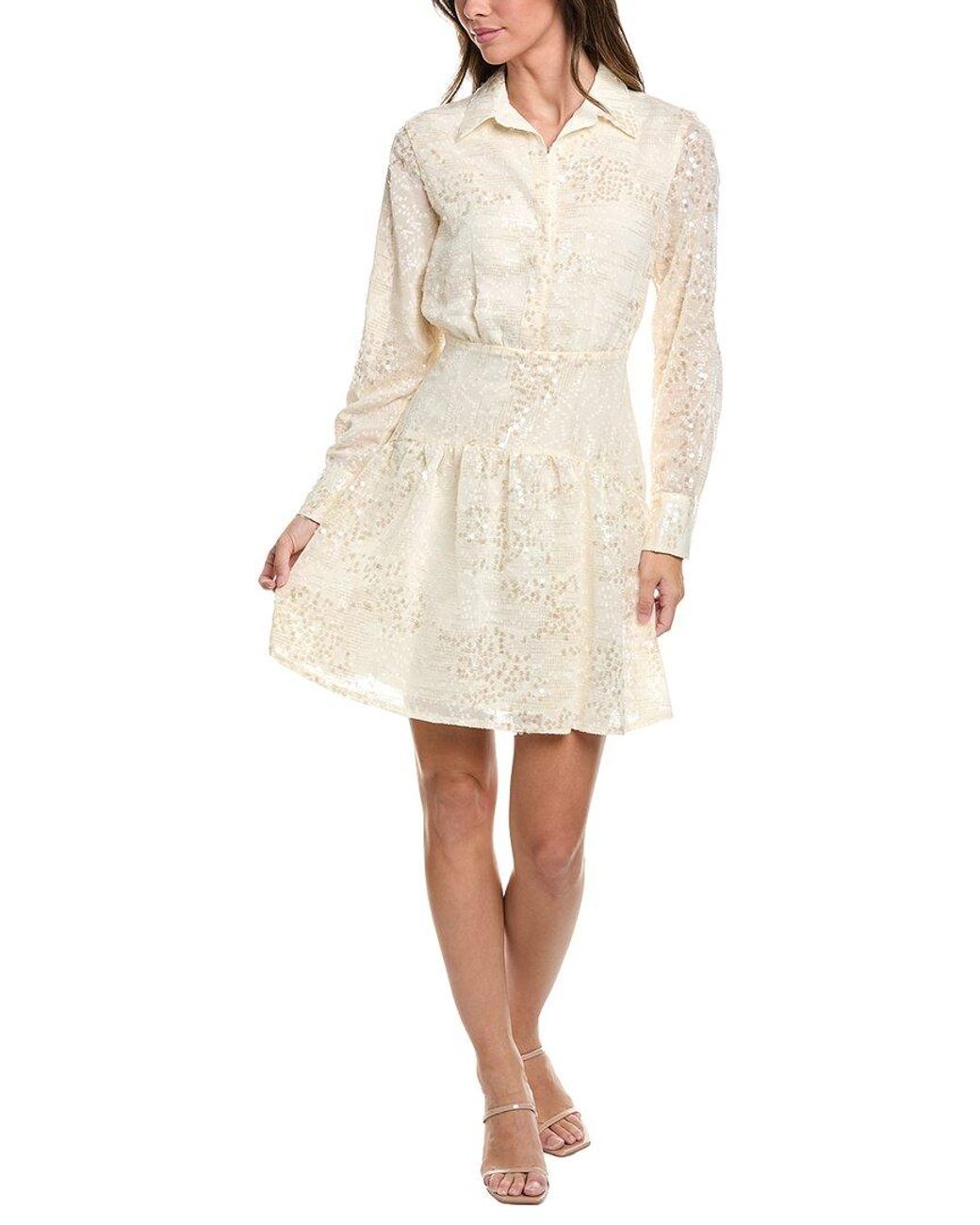 Kenneth Cole Natural Mini Shirtdress