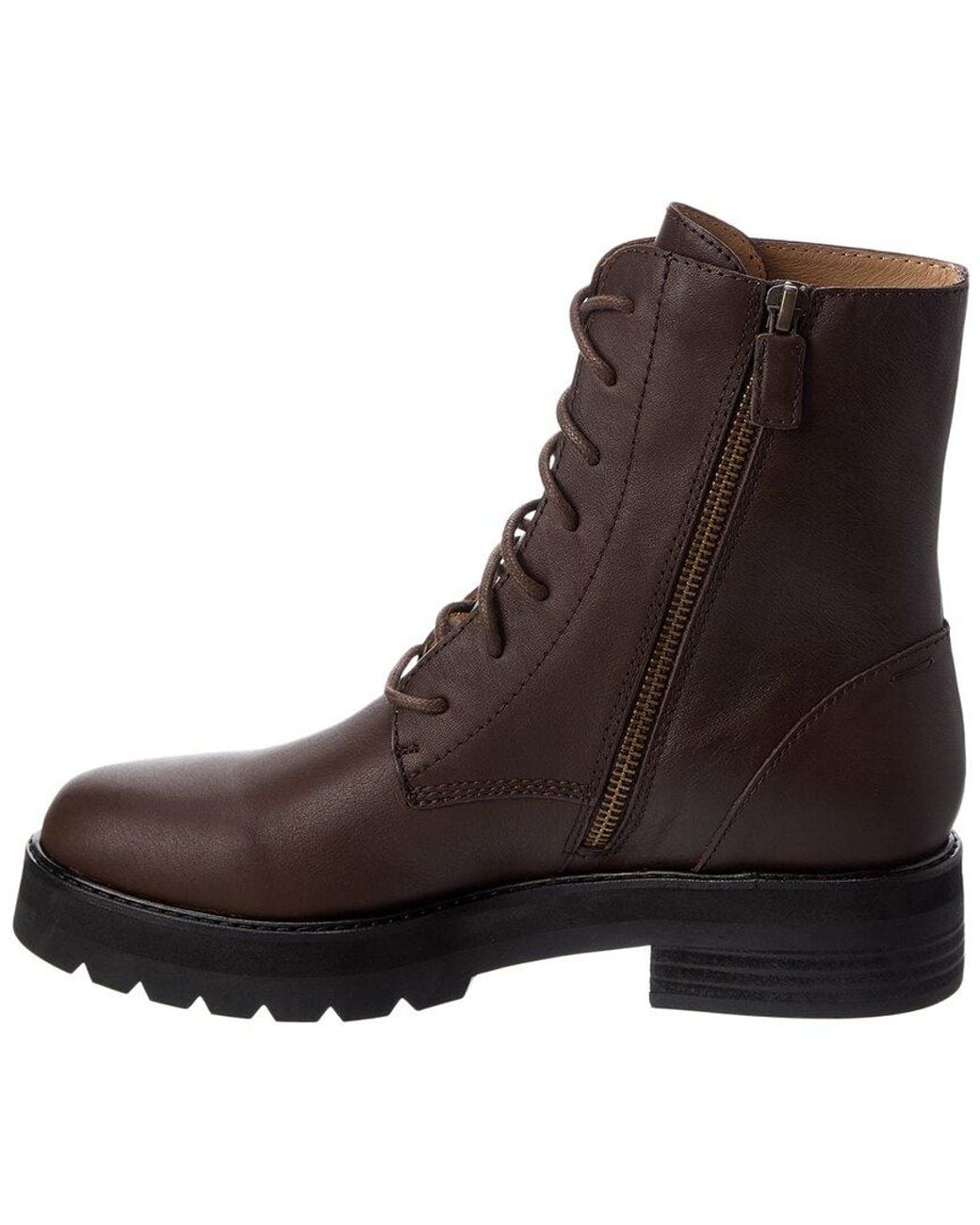 Eileen Fisher Brown Coin2 Leather Boot
