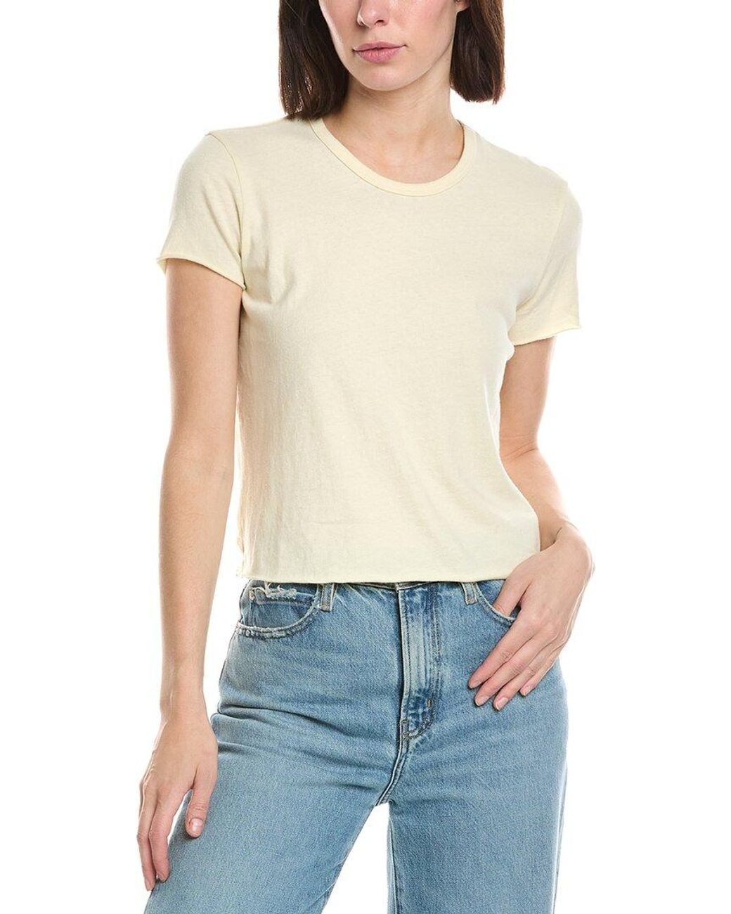 James Perse White Crewneck T-Shirt