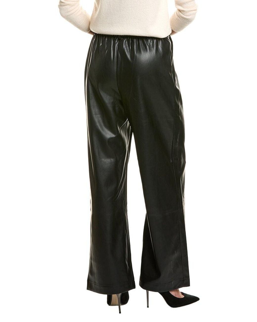 Ellen Tracy Black Pleated Wide Leg Pant