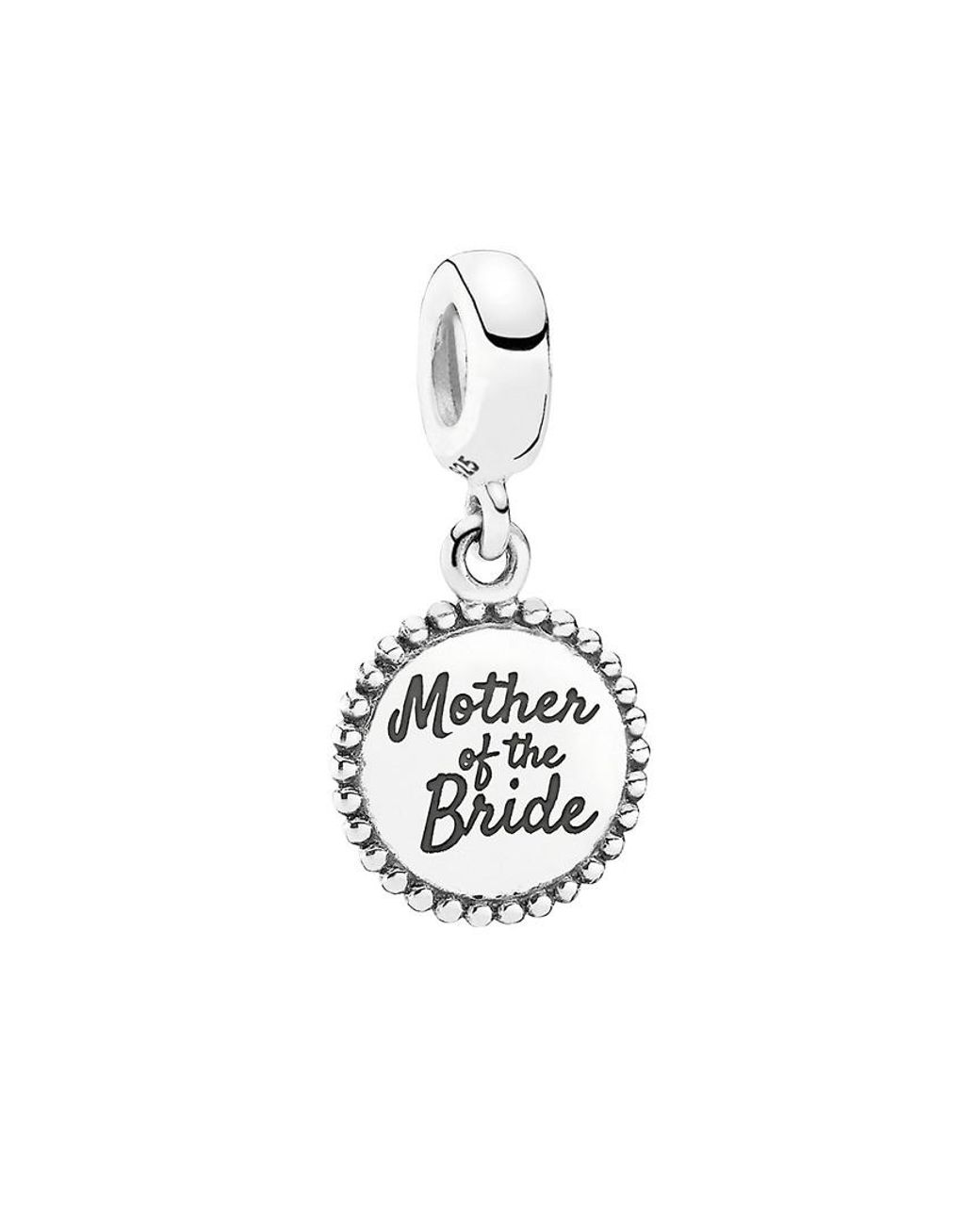 PANDORA Silver Mother Of The Bride Dangle Charm in Metallic | Lyst