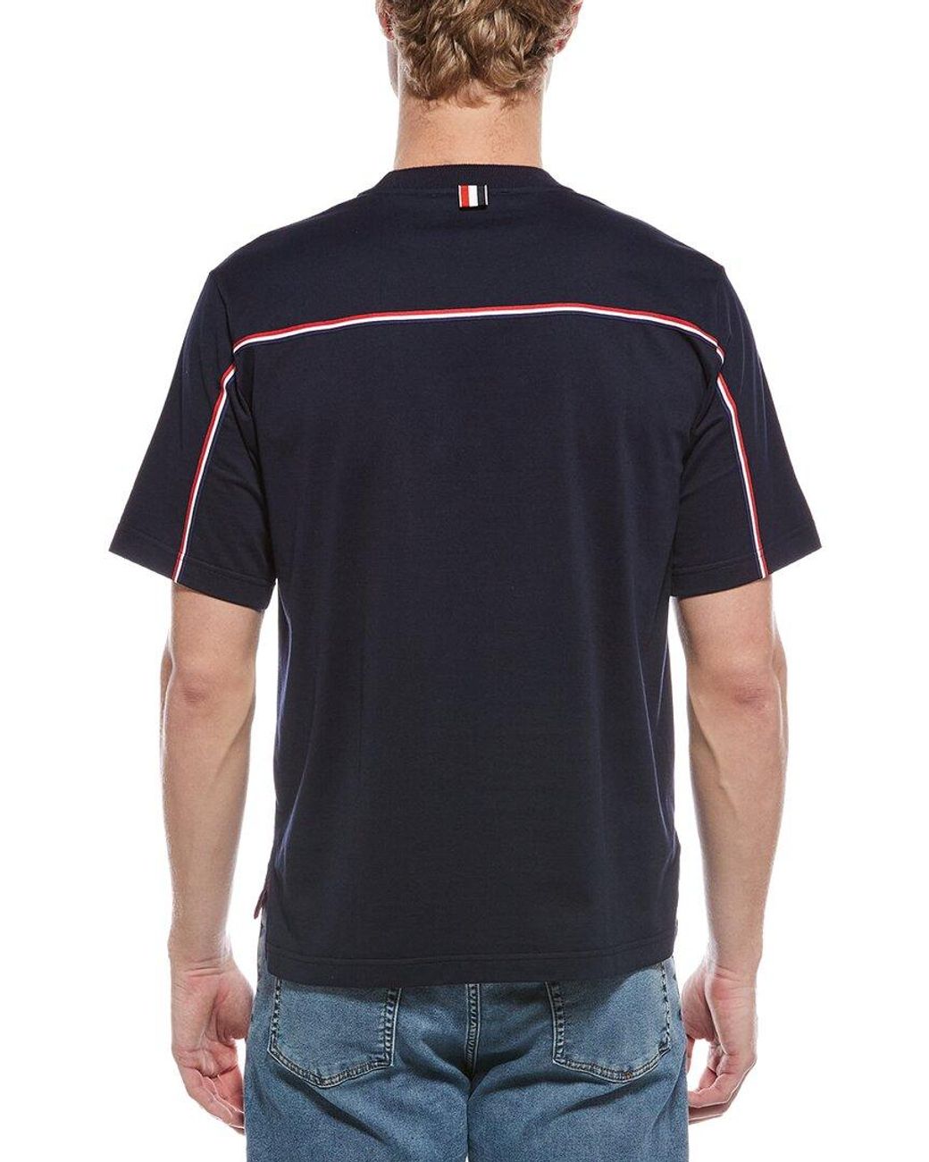 Thom Browne Blue Oversized T-Shirt for men
