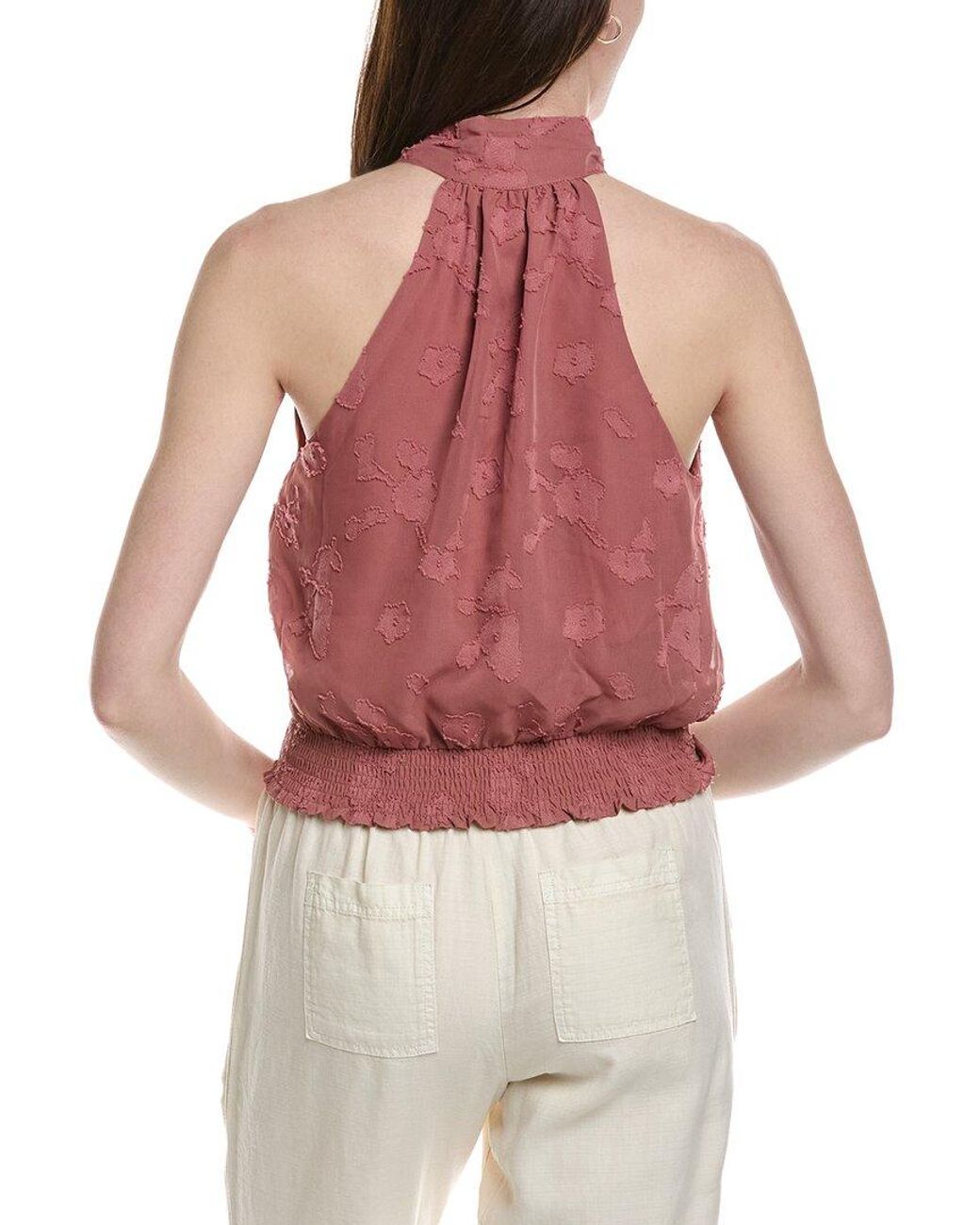 LOST AND WANDER Red Fable Charm Top