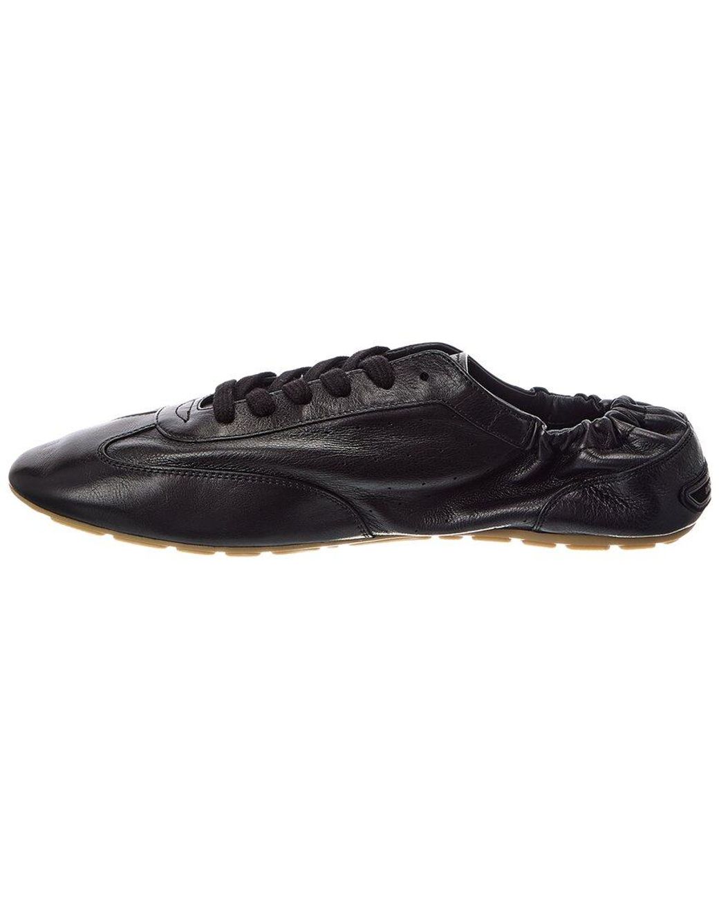 Saint Laurent Black Lewis Leather Sneaker for men