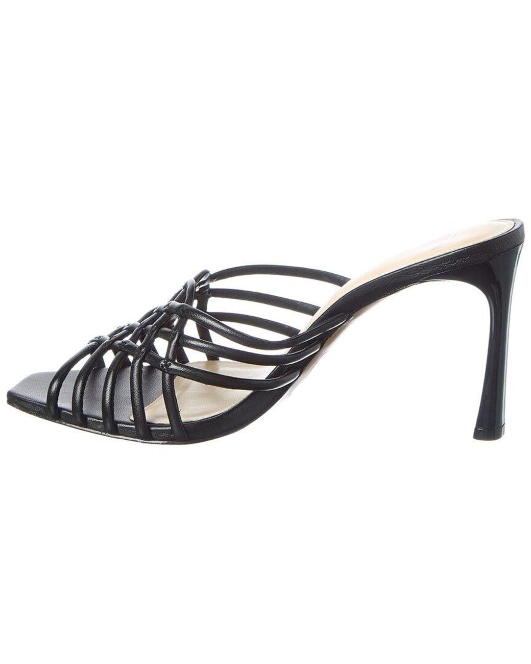 Alexandre Birman Black Linda Tresse 85 Leather Sandal