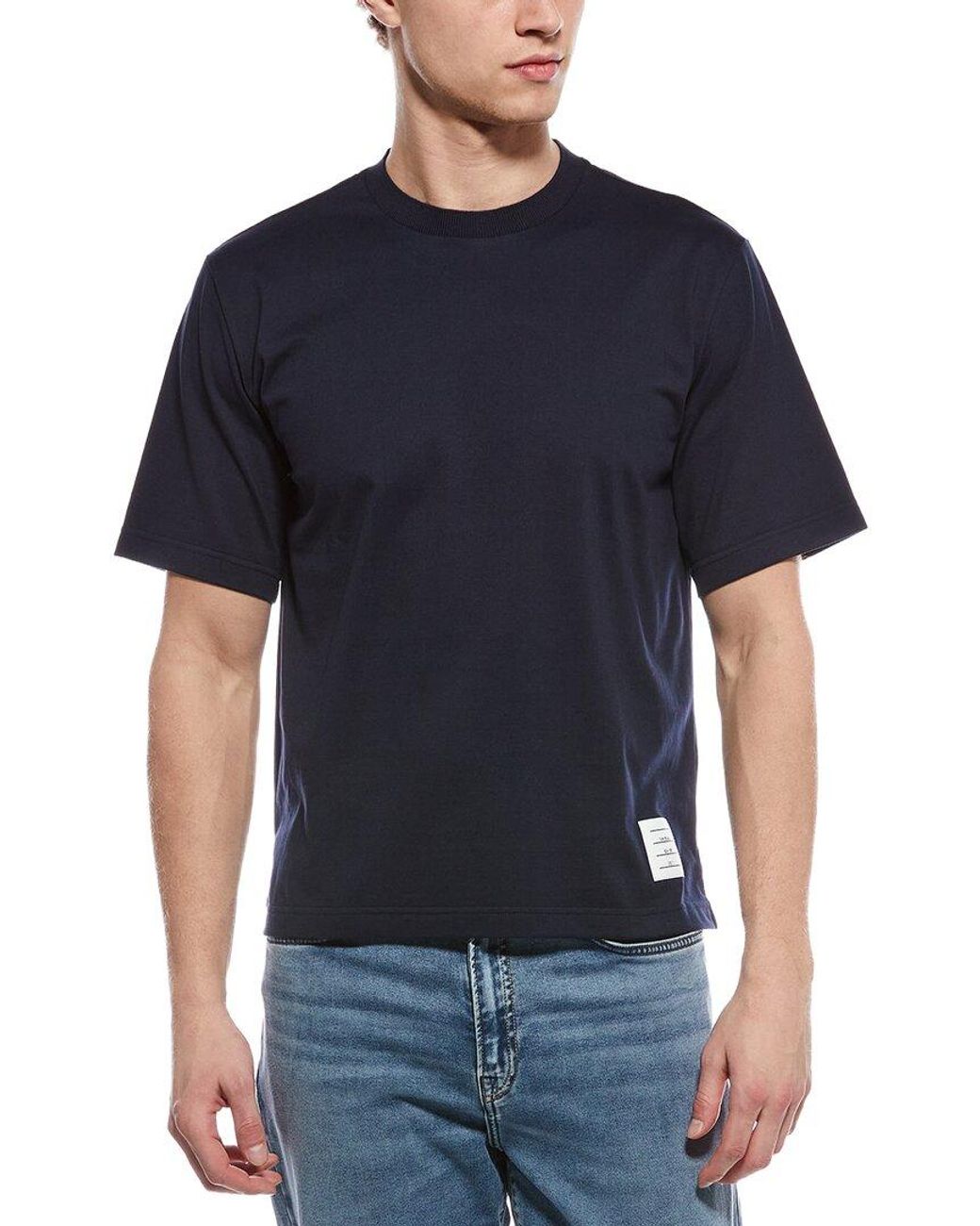 Thom Browne Blue Oversized T-Shirt for men