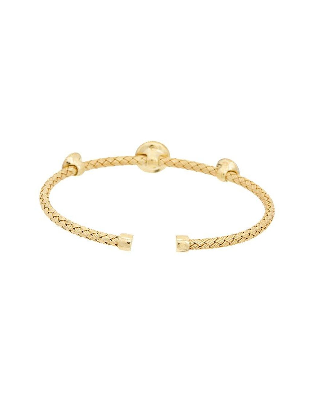 Meshmerise White 18K Over 0.15 Ct. Tw. Diamond Bracelet
