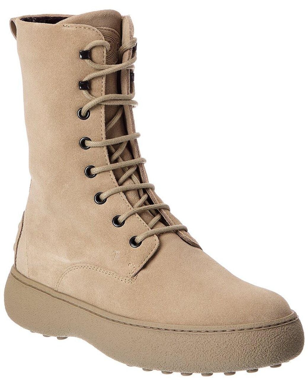 Tod's Natural Suede Boot