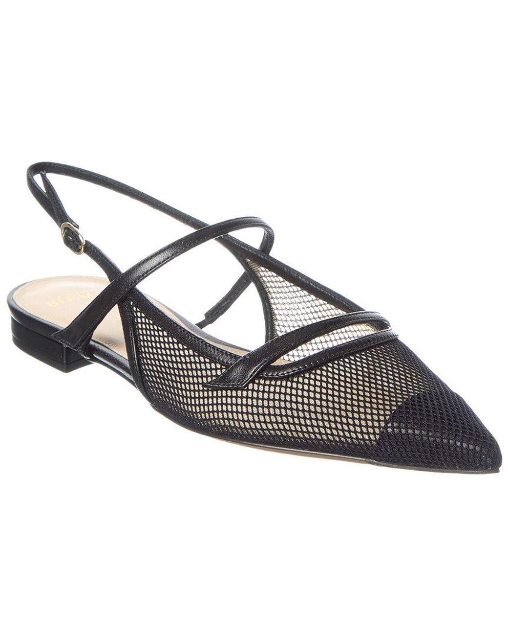 Alexandre Birman Black Tita Mesh Flat