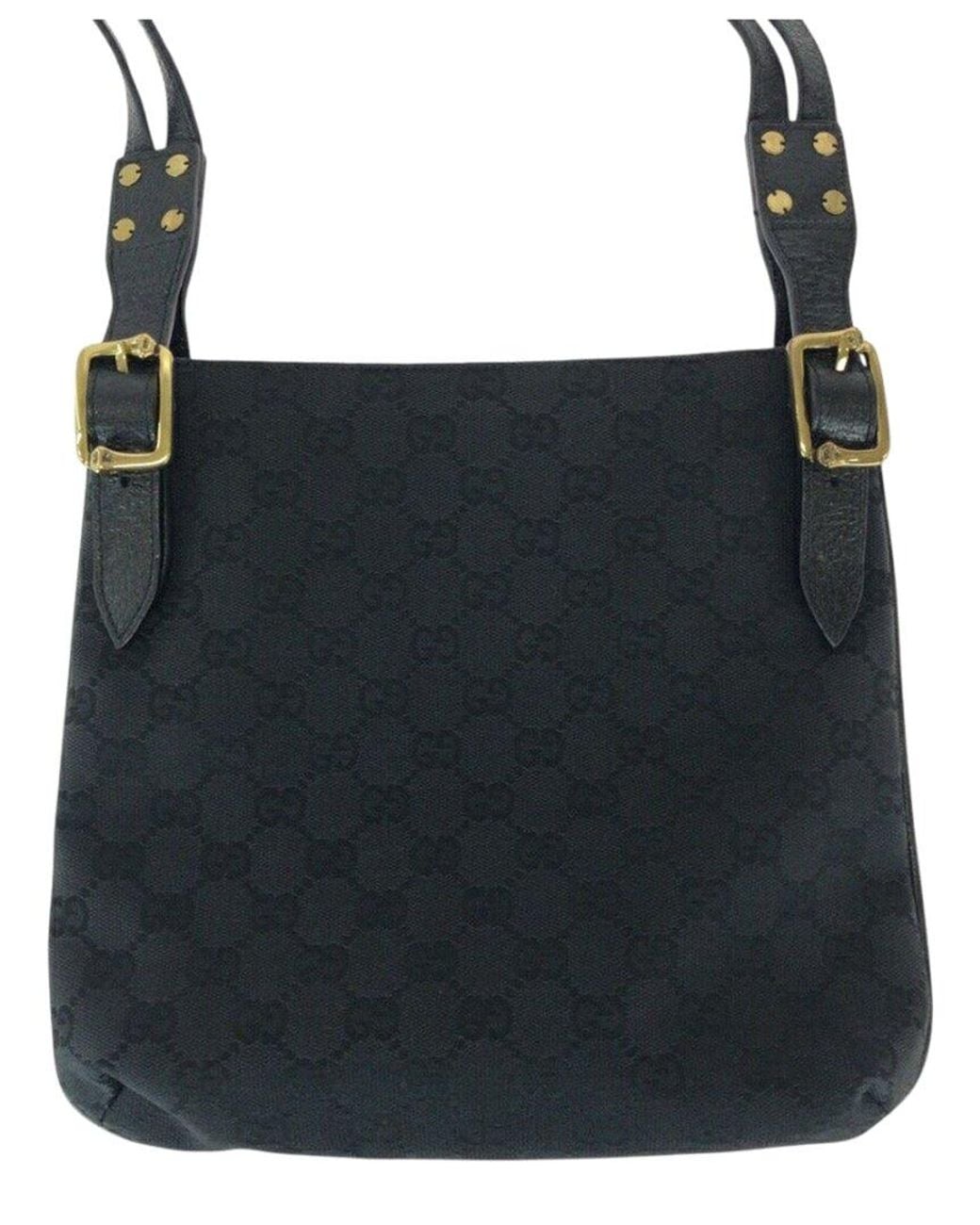 Gucci Black Gg Shoulder Bag (Authentic Pre-Loved)