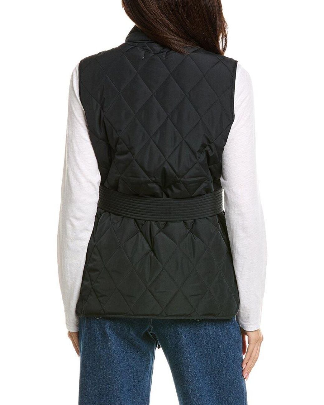 Splendid Black Quilted Crop Vest