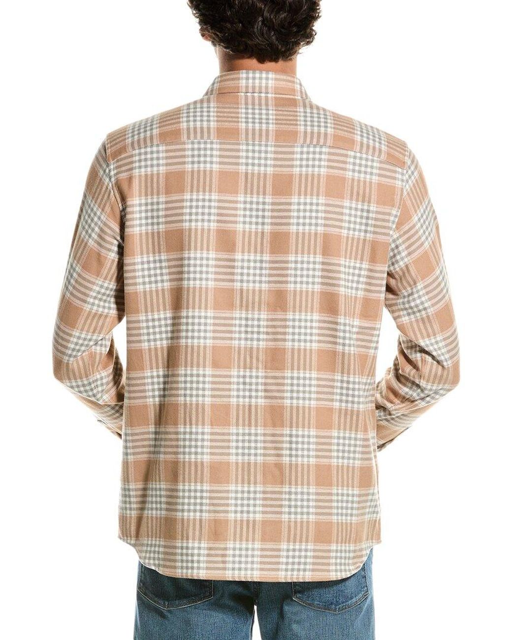 Theory Natural Irving Flannel Shirt for men