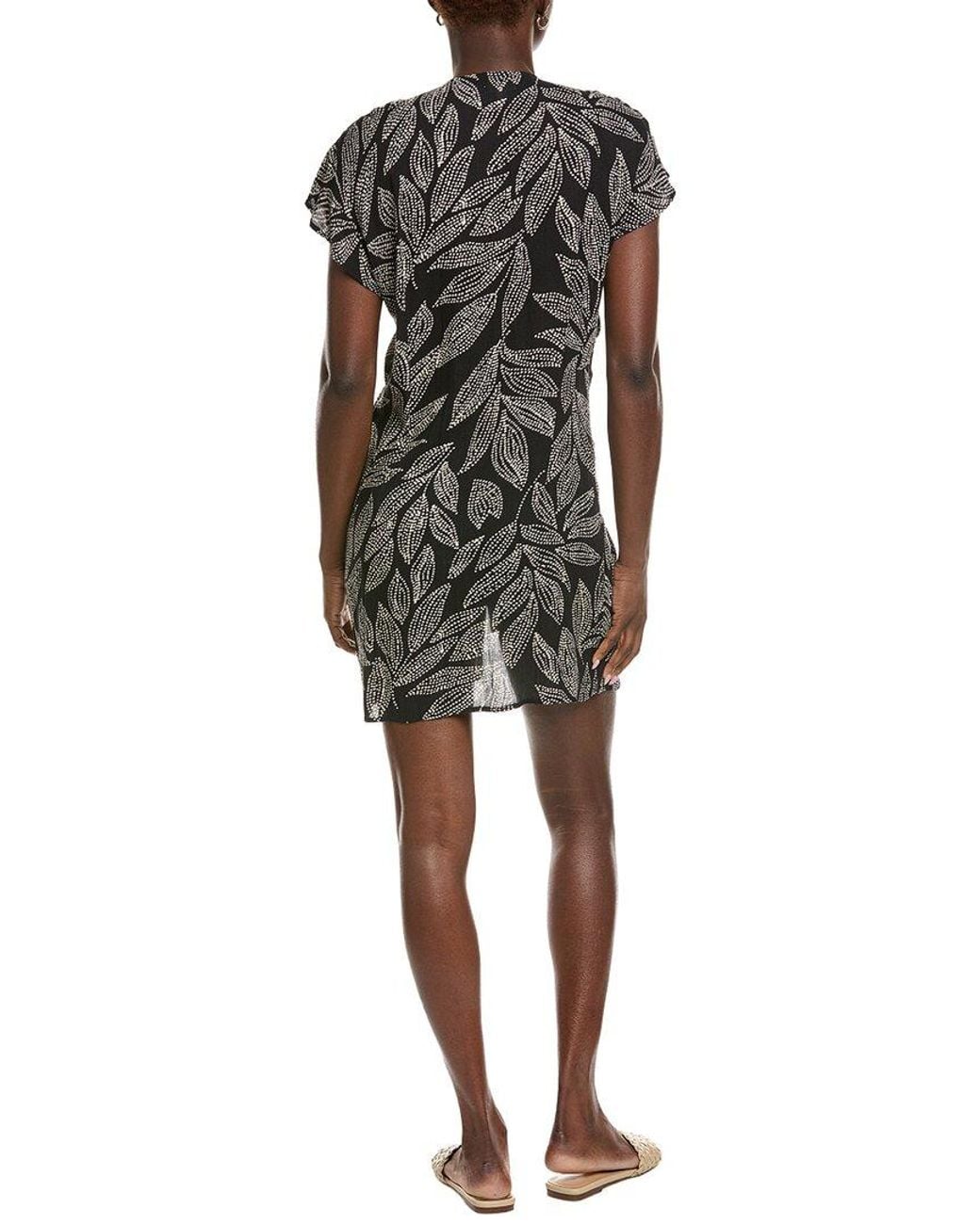 Elan Black Wrap Front Cover-Up
