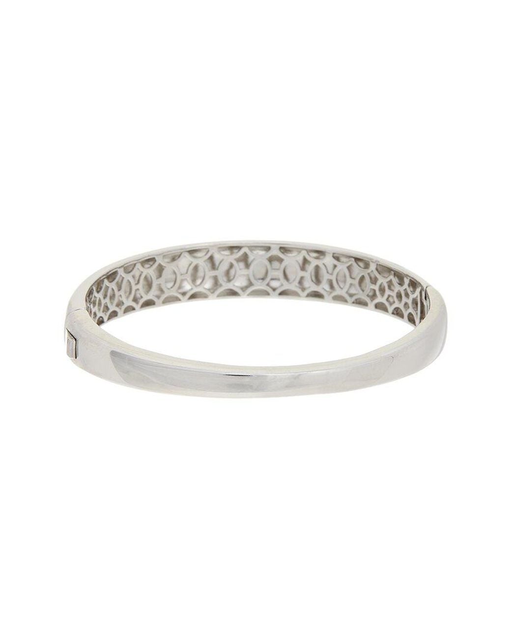 Juvell White 18K Plated Cz Bangle Bracelet