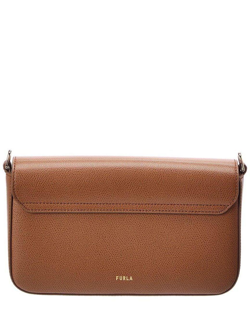 Furla Brown Iride Small Leather Crossbody