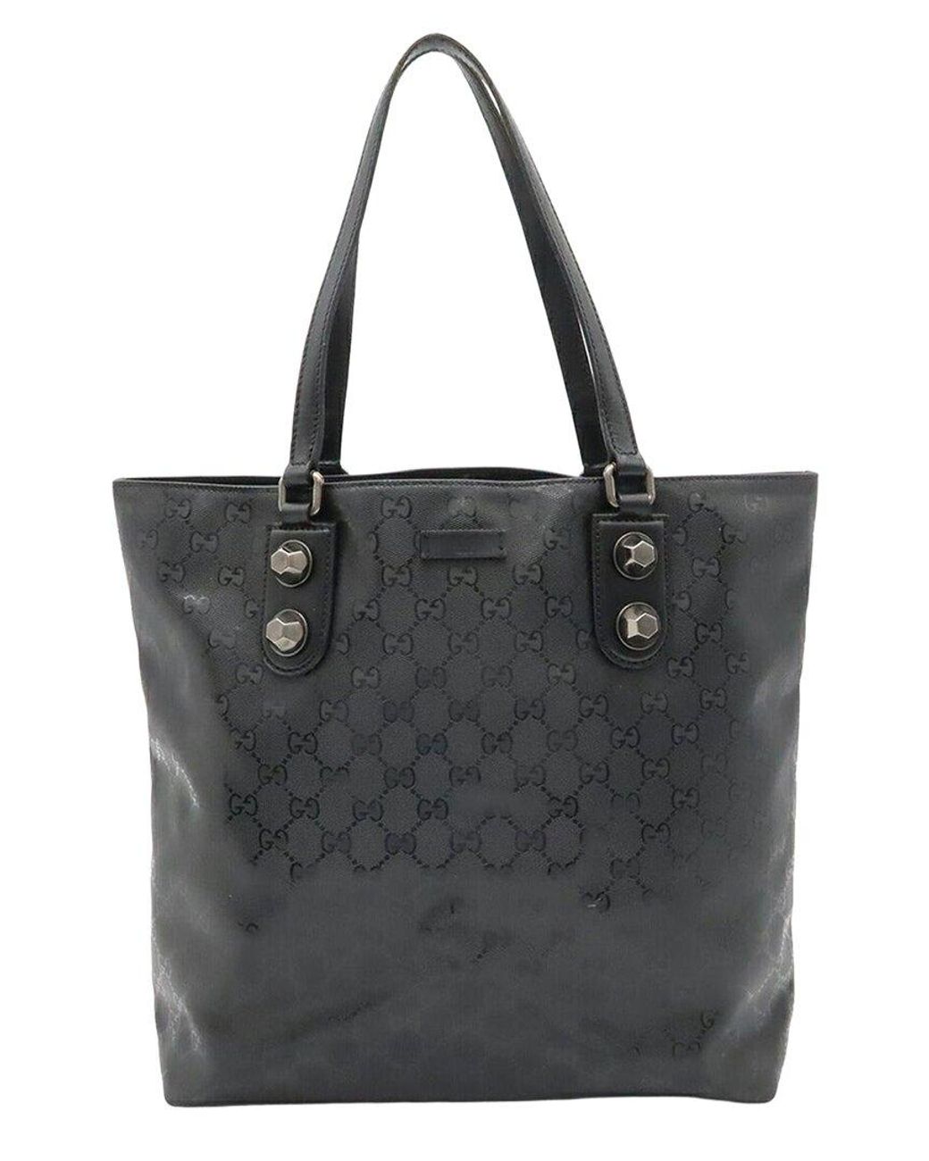 Gucci Black Gg Imprime Tote (Authentic Pre-Loved)