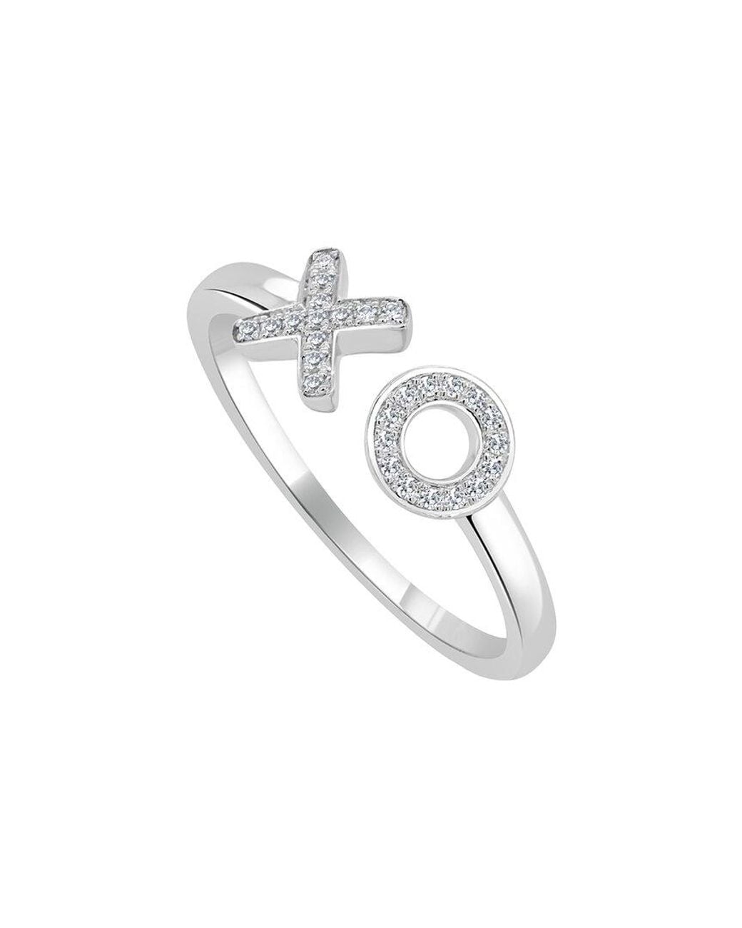 Sabrina Designs White 14k 0.09 Ct. Tw. Diamond Xo Ring