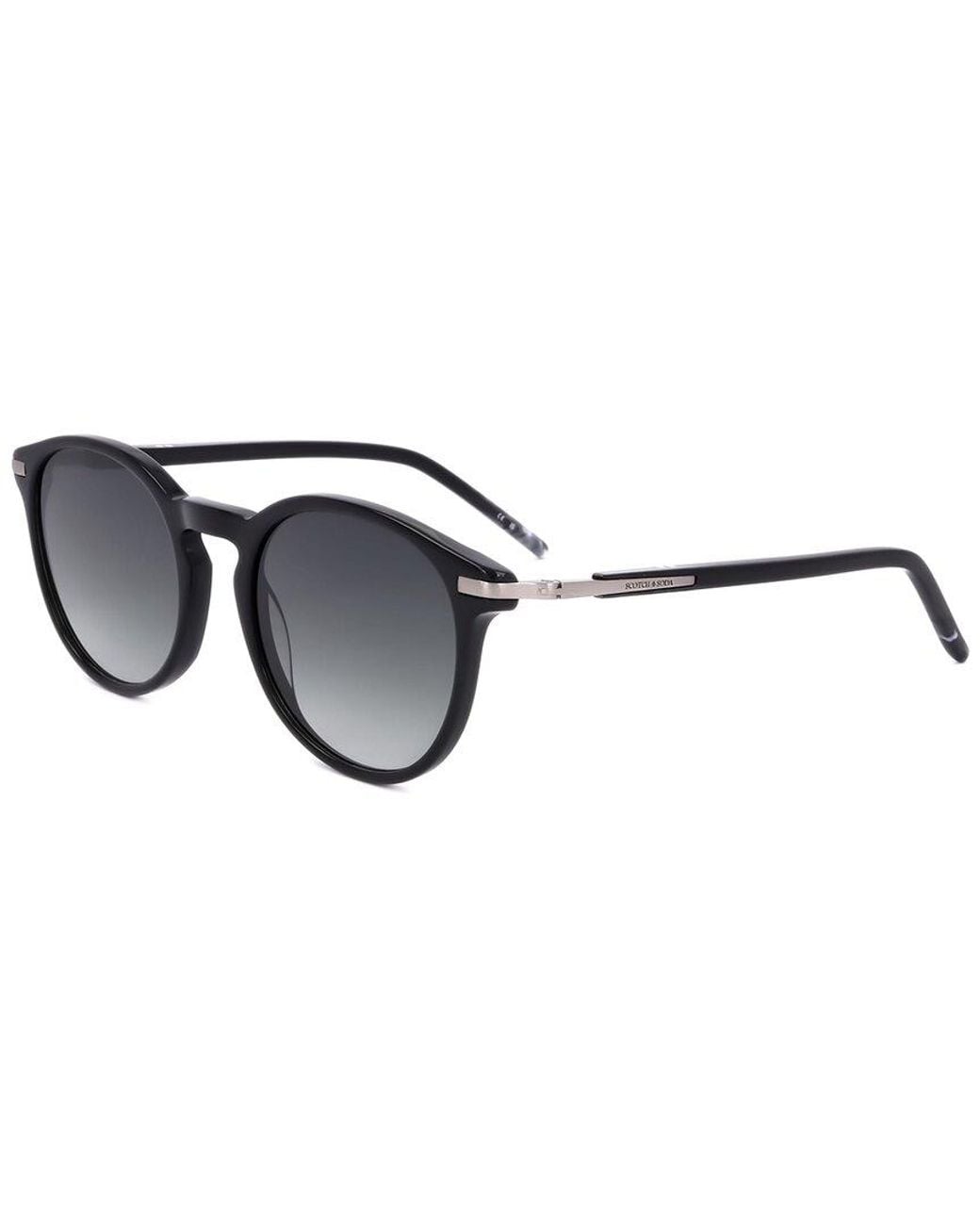 Scotch & Soda Black 51Mm Sunglasses for men