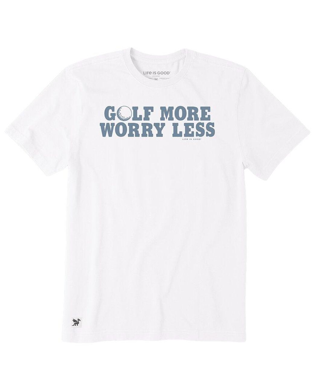 Life Is Good. White Crusher T-Shirt for men