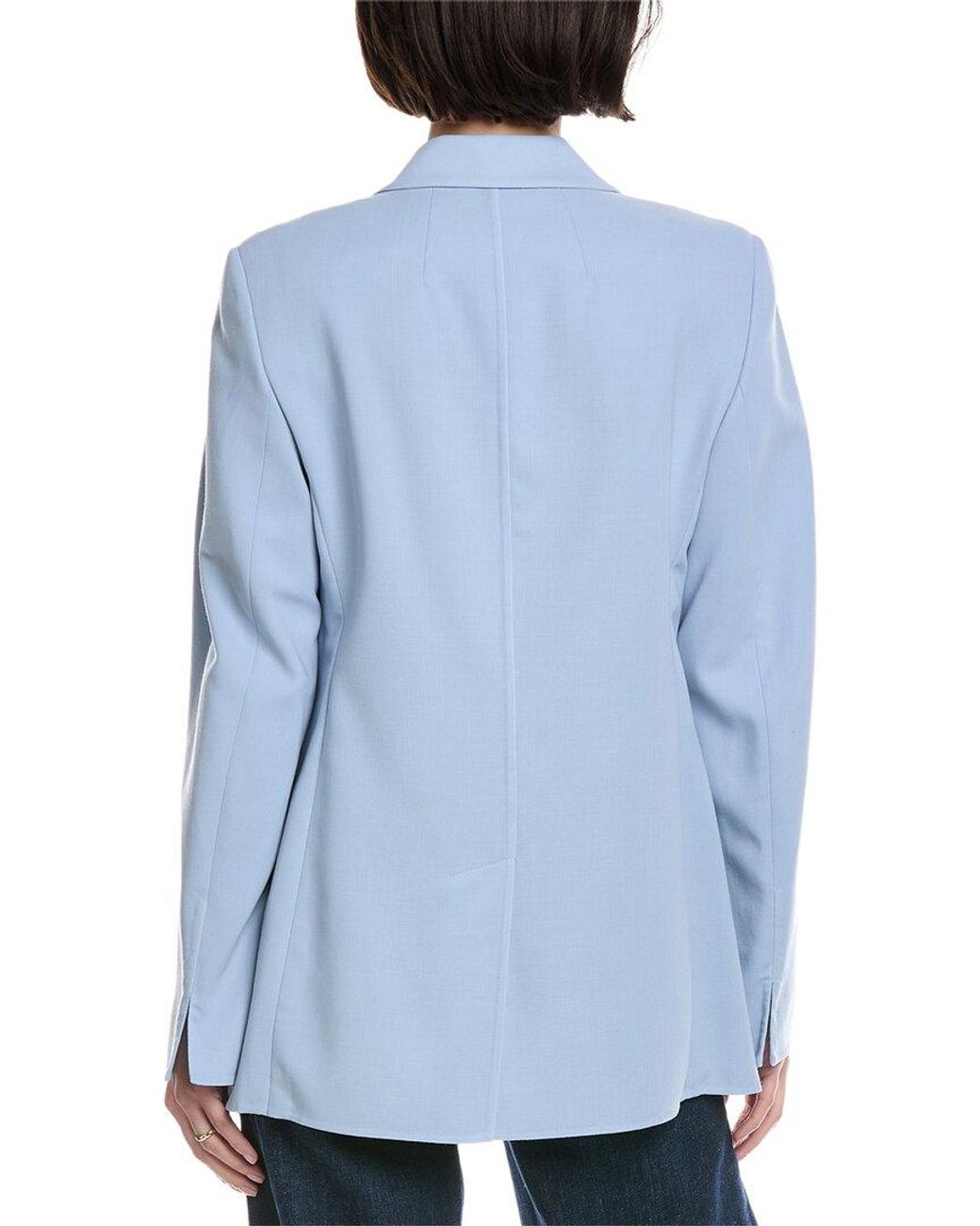 Akris Blue Nadine Wool Blazer