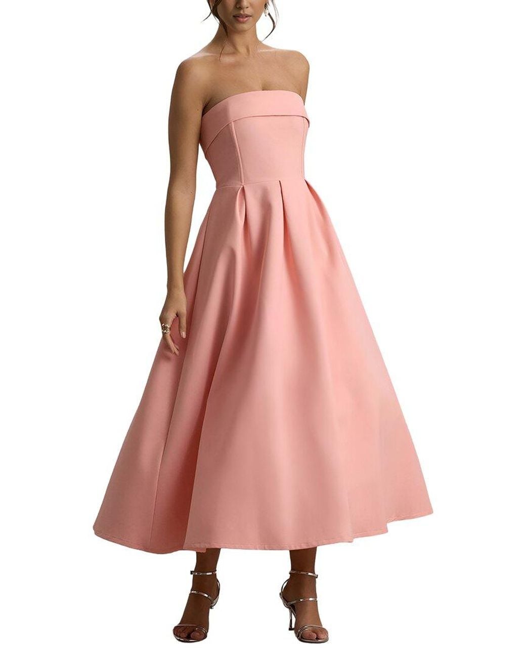 LOEY Pink Midi Dress